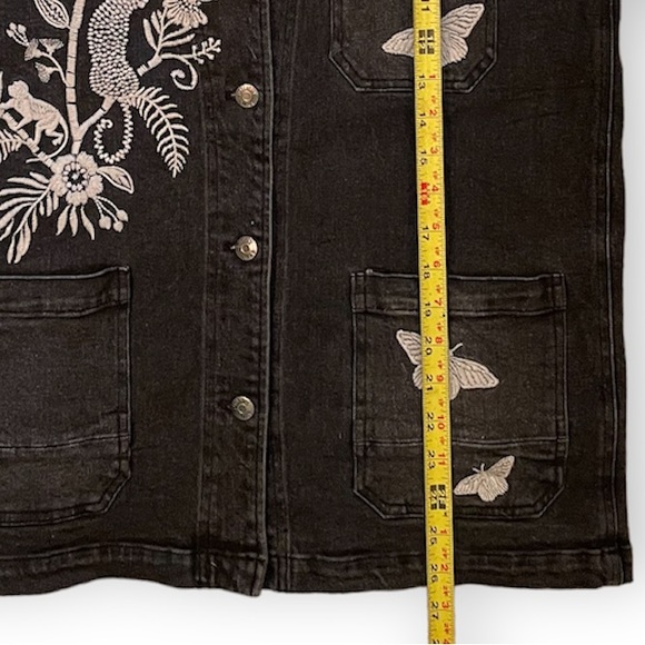 Johnny Was NWOT Denim Embroidered Jacket Never Worn! Eden Denim Worker Jacket - Picture 11 of 11